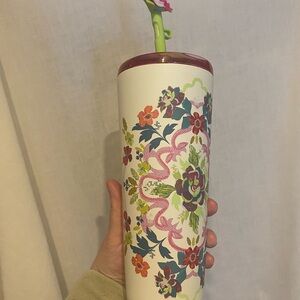 Starbucks Floral Insulated Tumbler with Straw